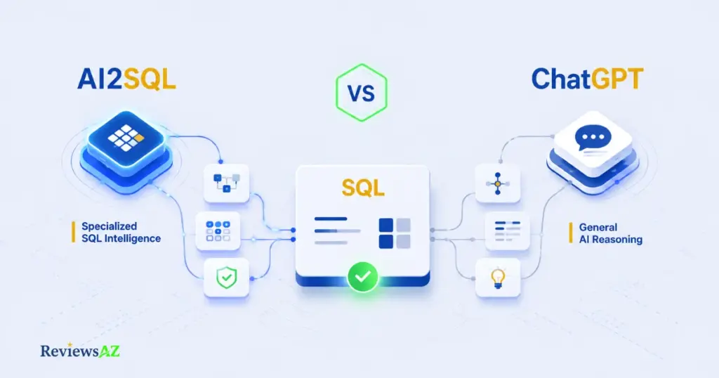 AI2SQL vs ChatGPT for SQL comparison — schema-aware SQL generation vs generic AI guessing
