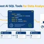 Best AI SQL Tools for Data Analysts workflow showing SQL generation, schema understanding, validation, and reporting