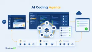 AI coding agents workflow showing code planning, execution, testing, and verification.