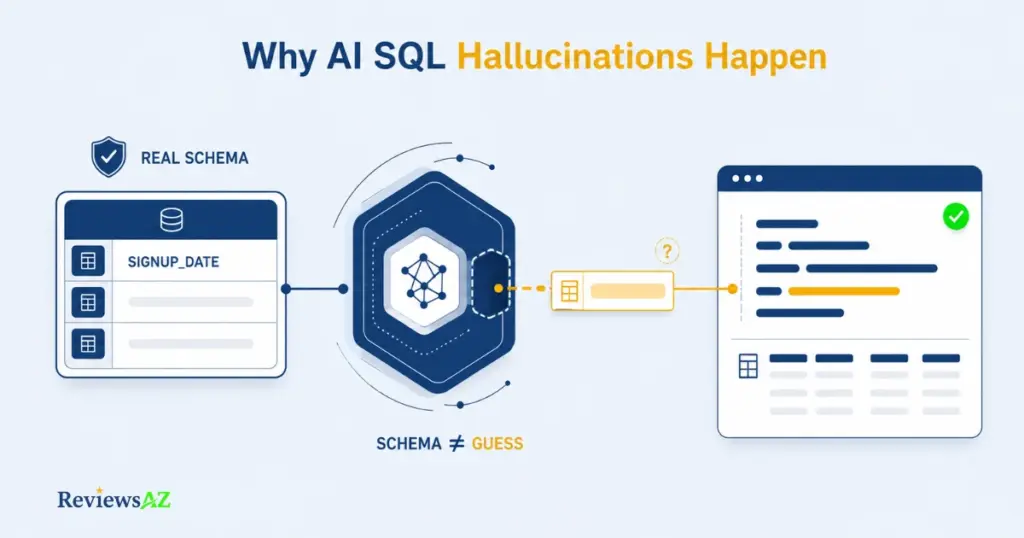 AI SQL hallucinations happen when the model fills schema gaps with guesses.