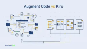Augment Code vs Kiro comparison illustrating codebase context and spec-driven AI coding workflows.