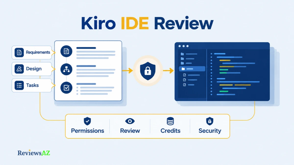 Kiro IDE Review, spec-driven AI coding workflow with developer control.